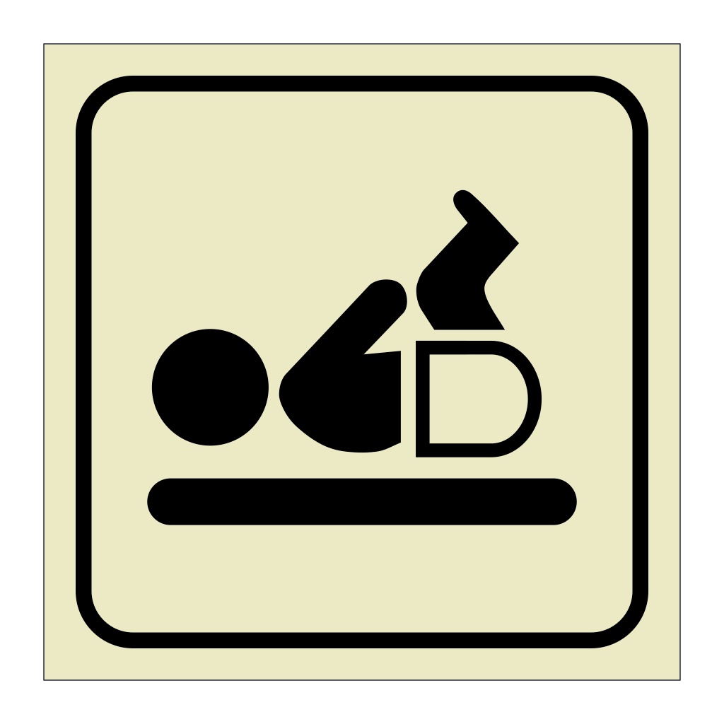 Baby Changing Room (Marine Sign)