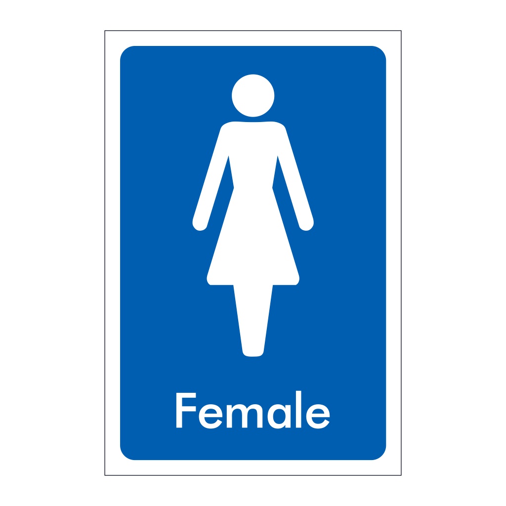 Female Toilet British Safety Signs