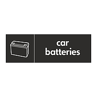 Car batteries with icon sign