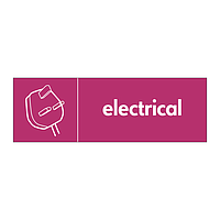 Electrical with icon sign