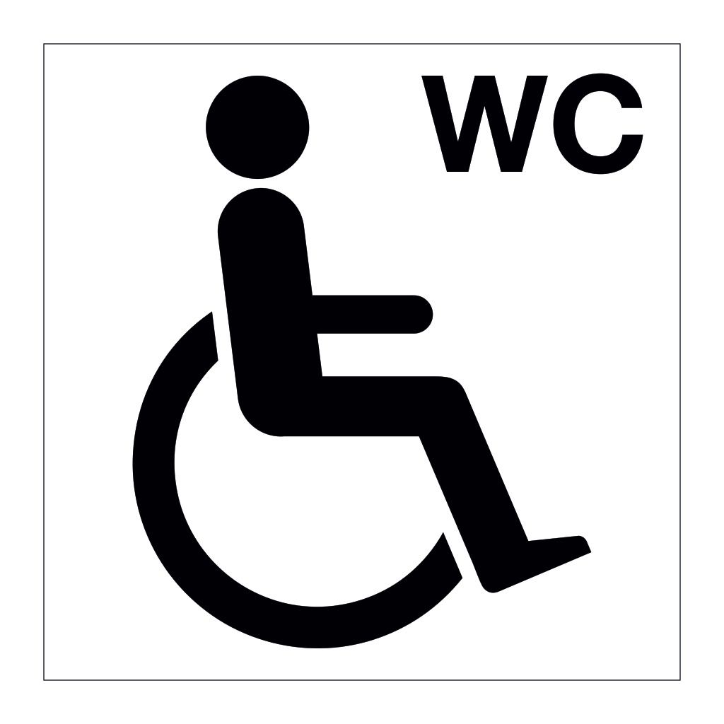 Disabled toilet British Safety Signs