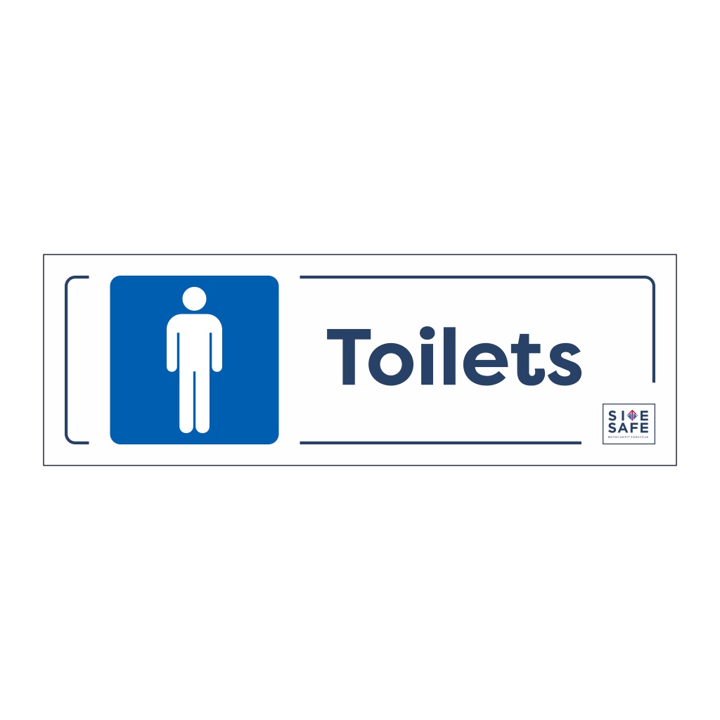 Site Safe Male Toilets sign Manufactured by British Safety Signs