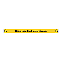 Please keep to a 2 metre distance Covid 19 floor sign