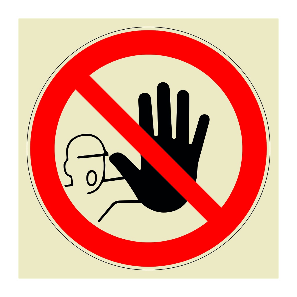 Do not enter symbol (Marine Sign)