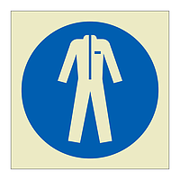 Wear protective clothing symbol (Marine Sign)