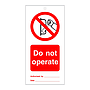 Do not operate tie tag Pack of 10 (Marine Sign)