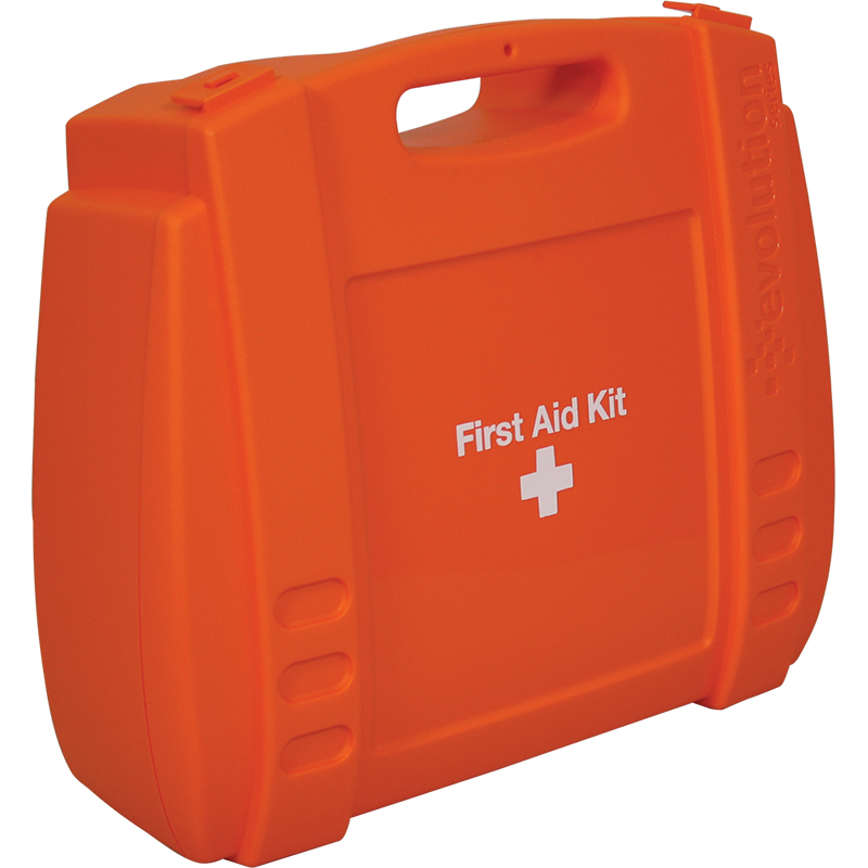 Evolution British Standard Compliant Workplace First Aid Kit in Orange Case (Large)