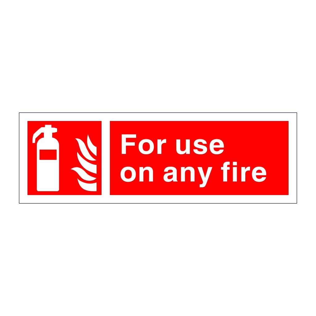 For use on any fire sign