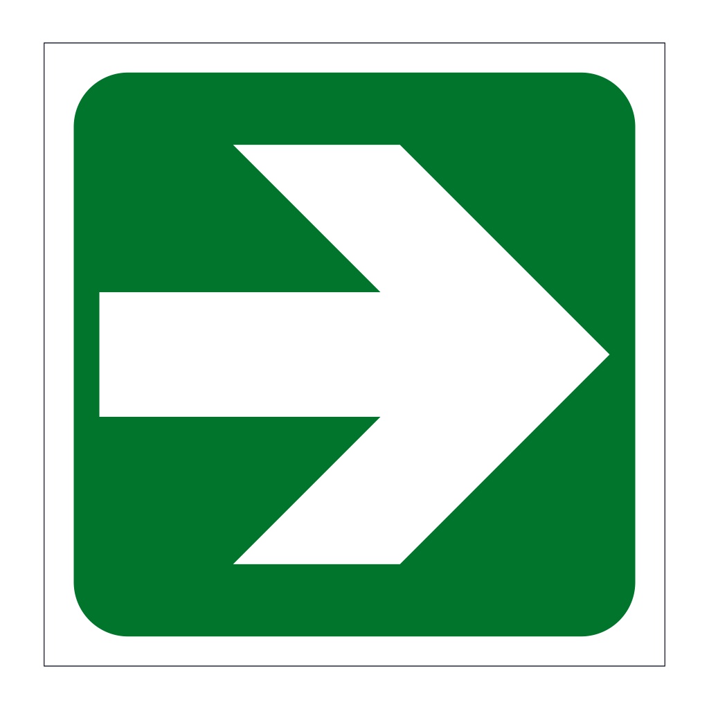 Right directional arrow (Marine Sign)