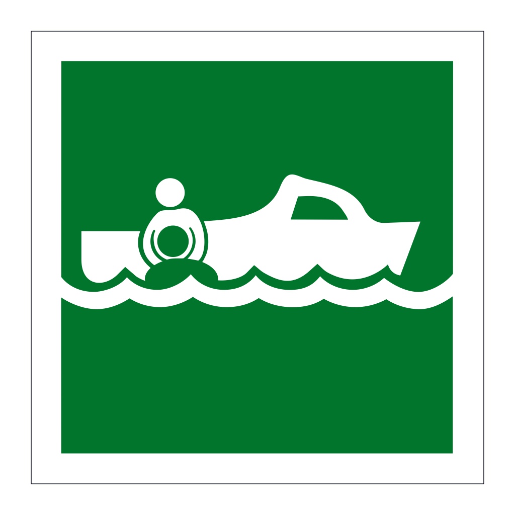 Rescue boat symbol (Marine Sign)