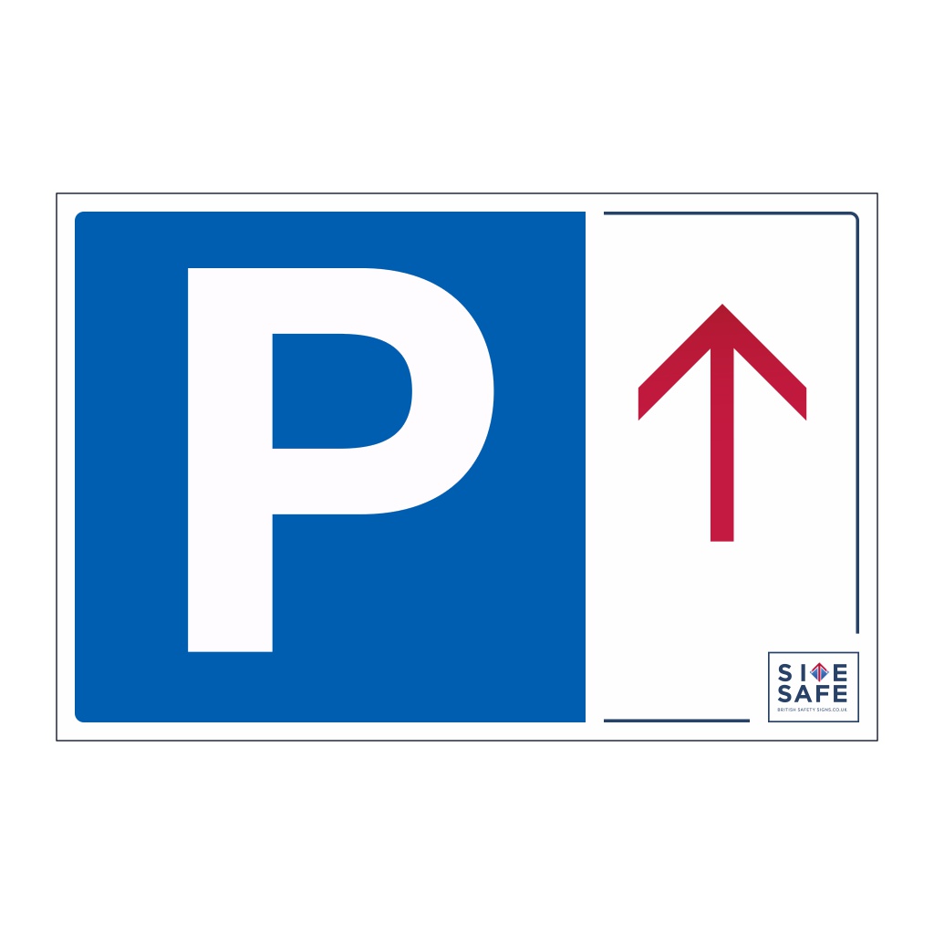 Site Safe - Parking Arrow up sign