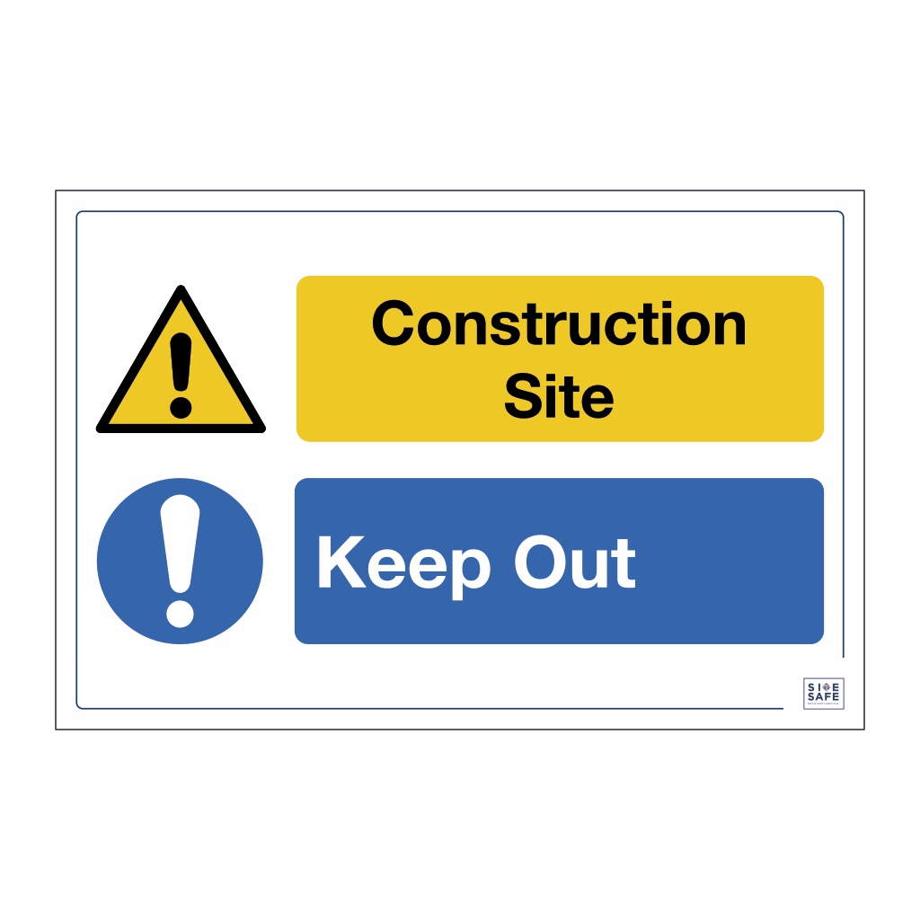 Construction site safety on sale signs