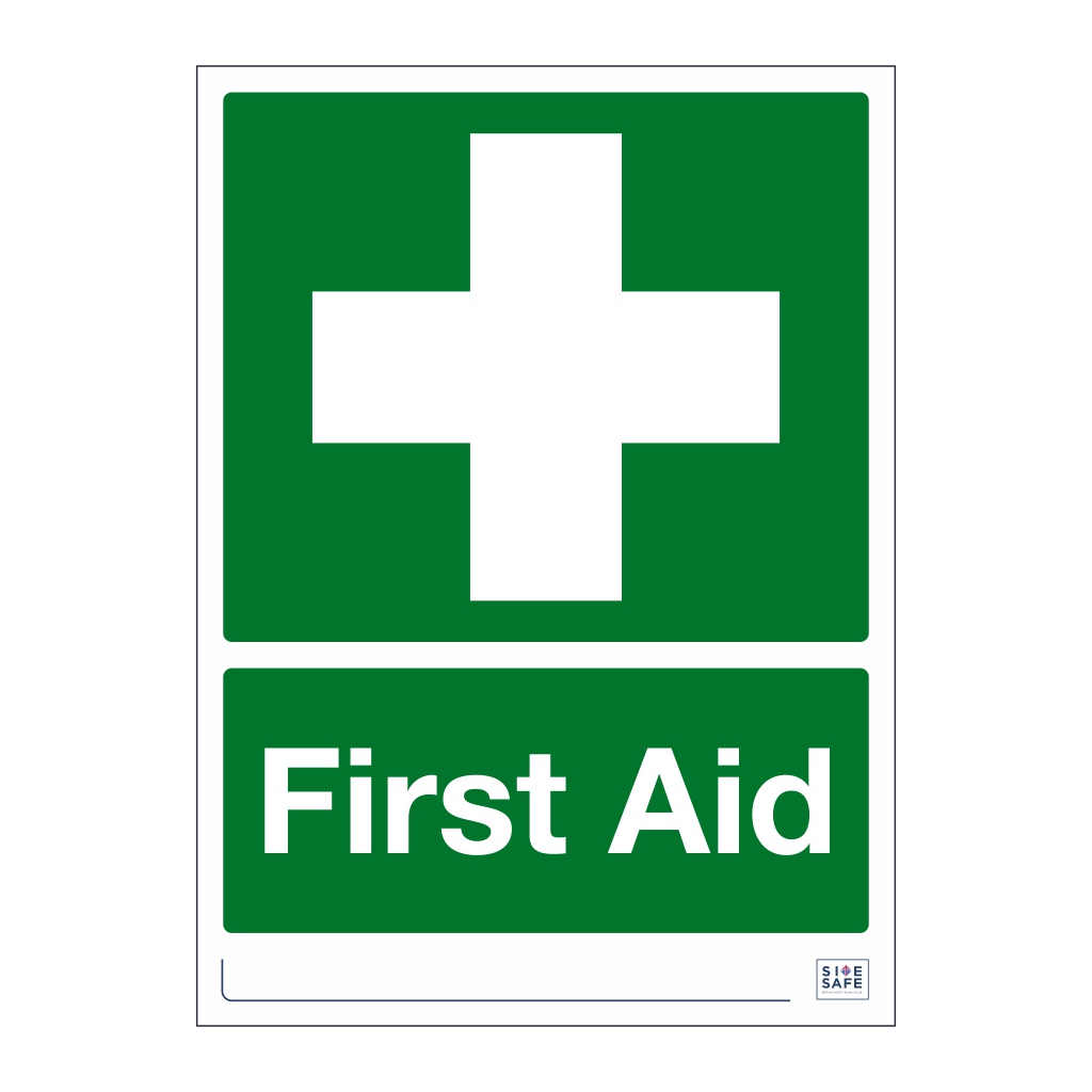 Site Safe - First aid sign