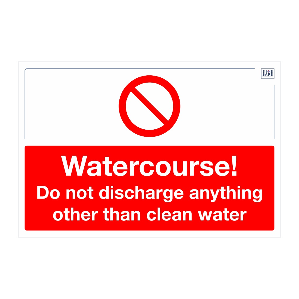 Site Safe - Watercourse sign