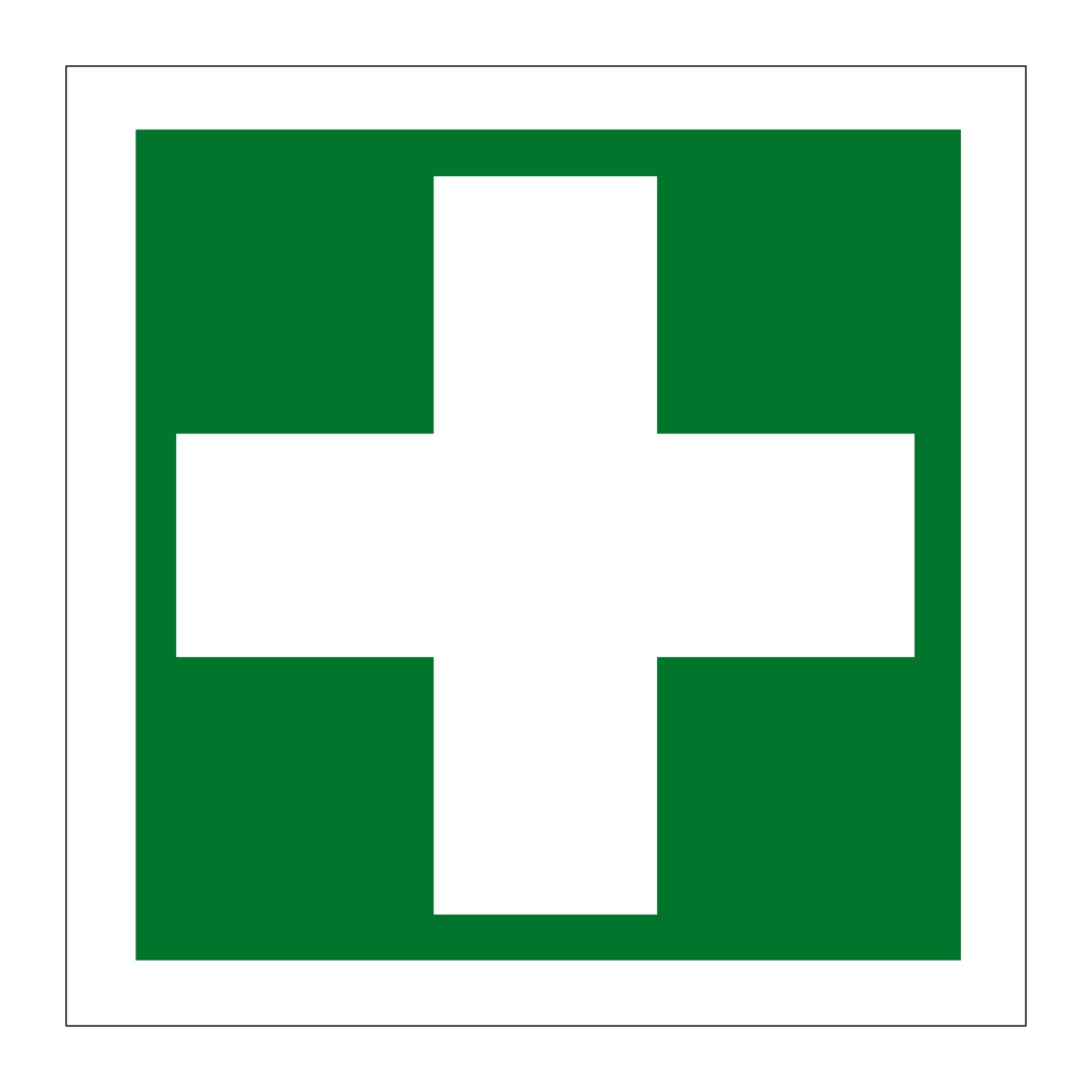 Medical locker symbol (Marine Sign)