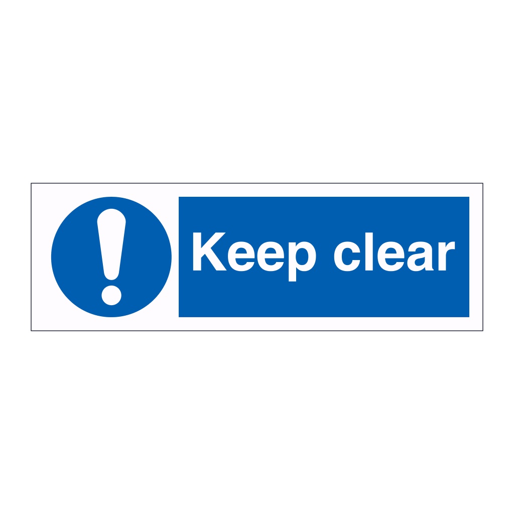 Keep clear sign