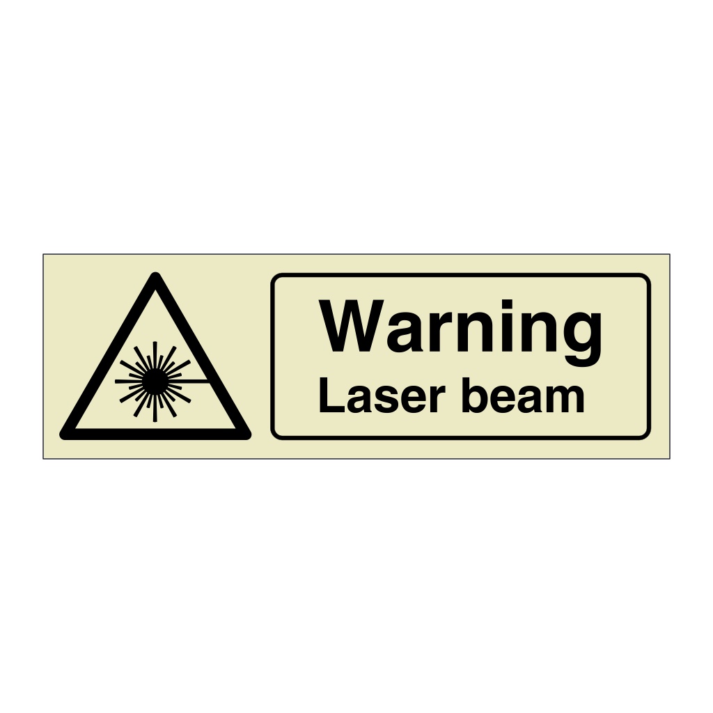 Warning Laser beam sign
