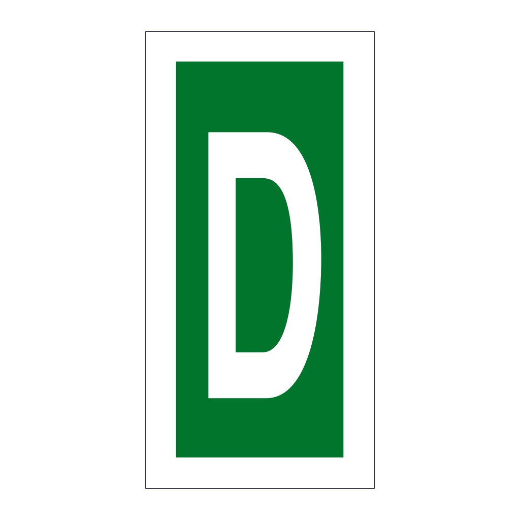 Letter D (Marine Sign)