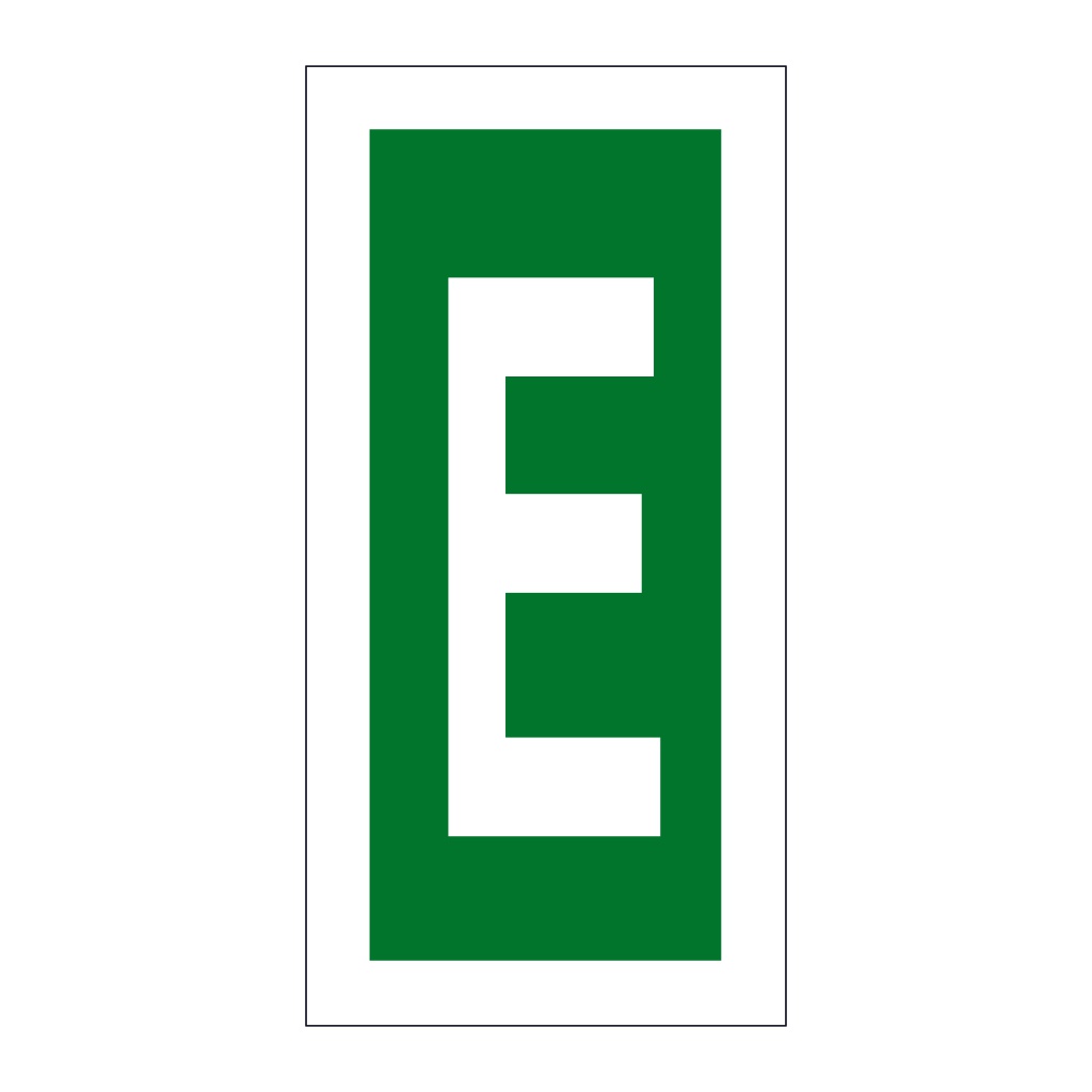 Letter E (Marine Sign)