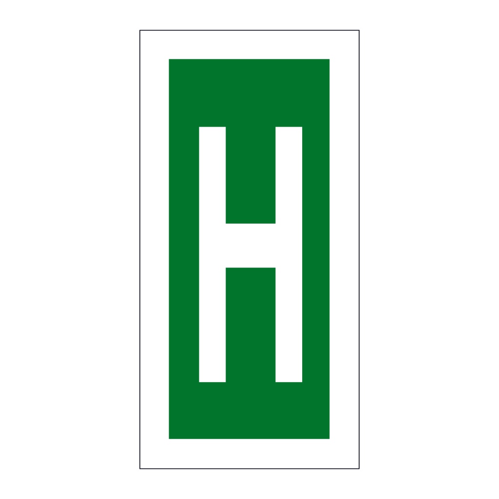 Letter H (Marine Sign)