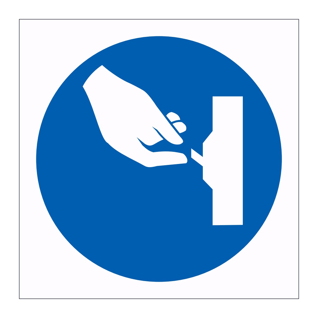 Switch off symbol sign