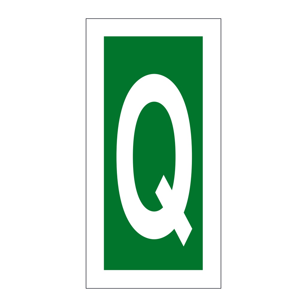 Letter Q (Marine Sign)