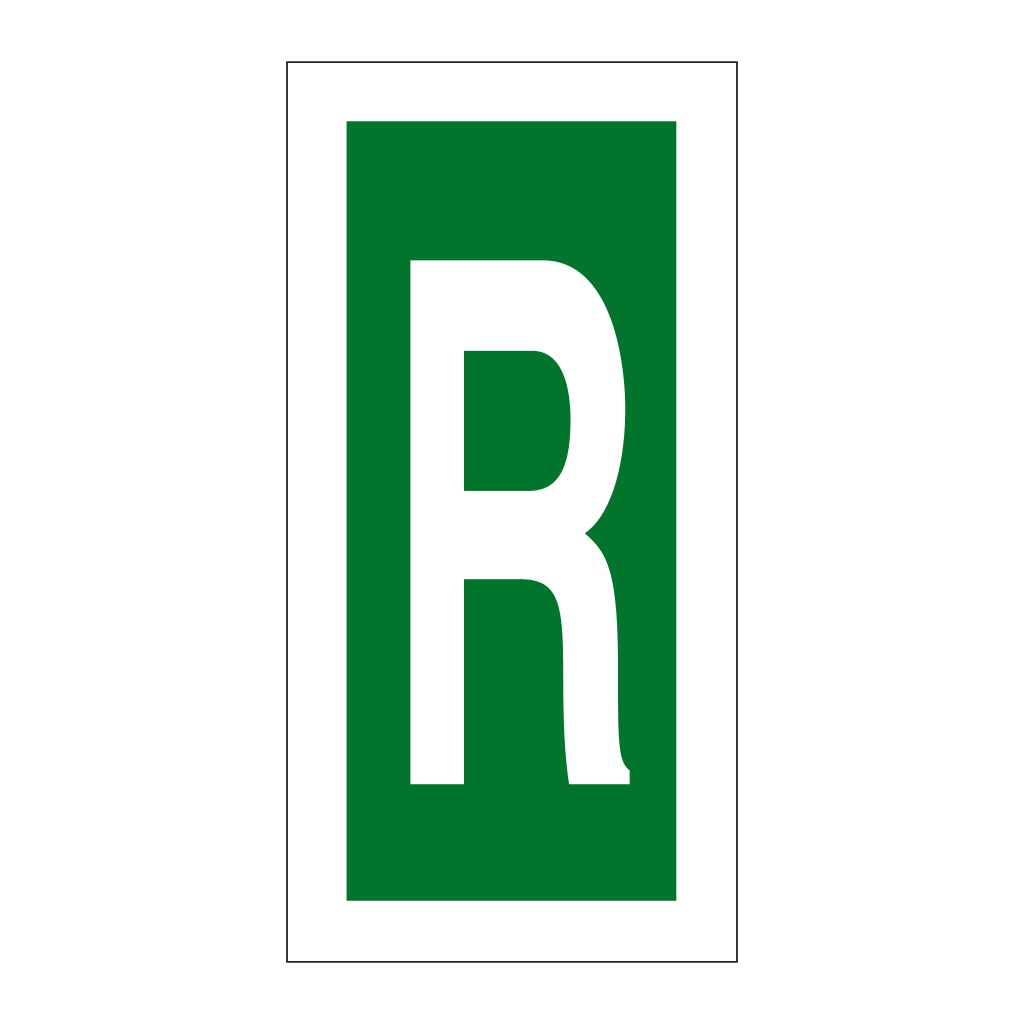 Letter R (Marine Sign)