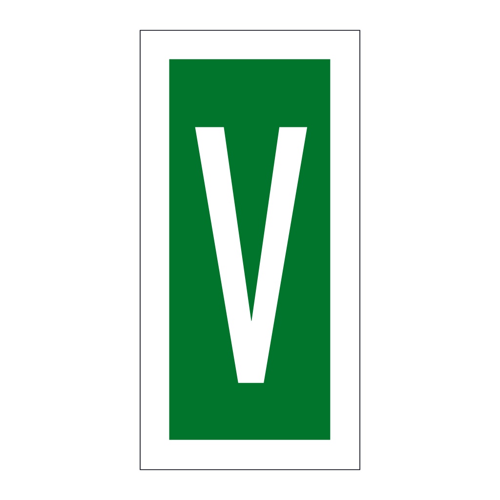 Letter V (Marine Sign)