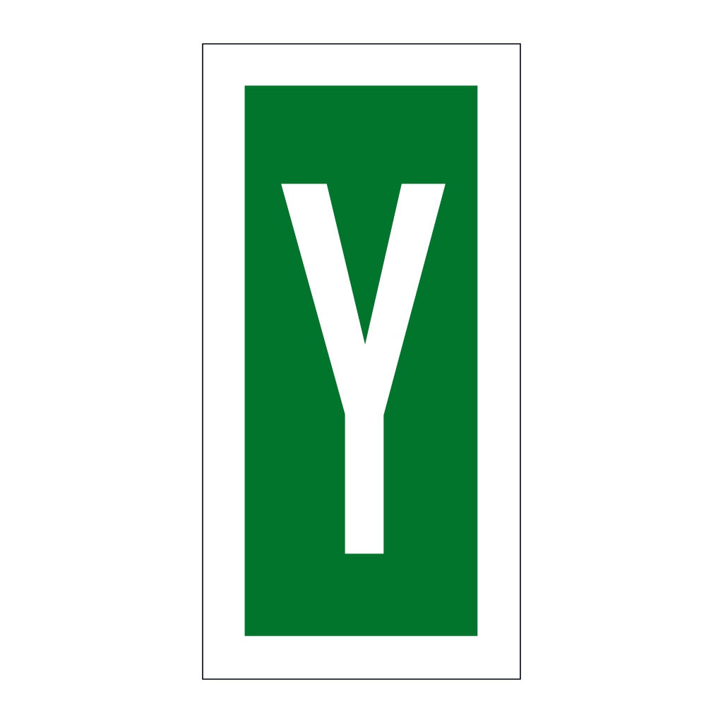 Letter Y (Marine Sign)