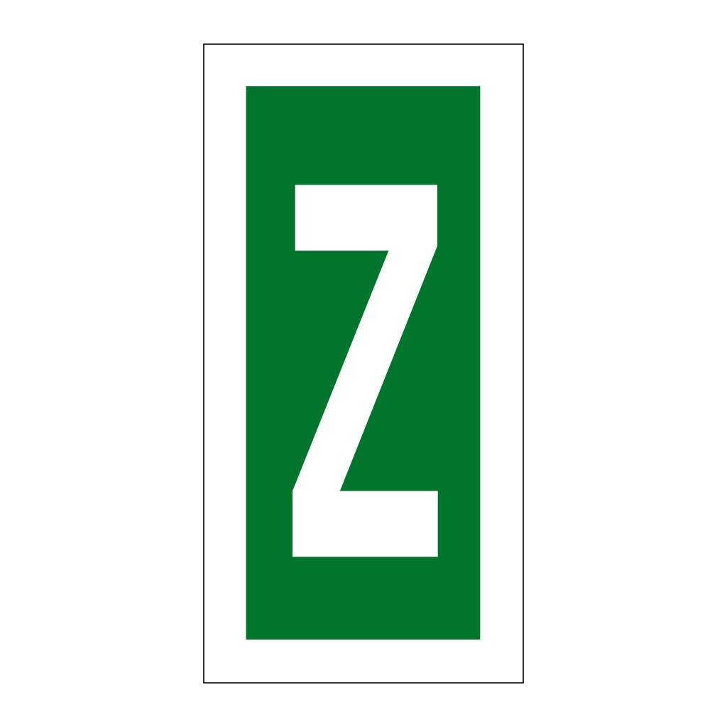 Letter Z (Marine Sign)