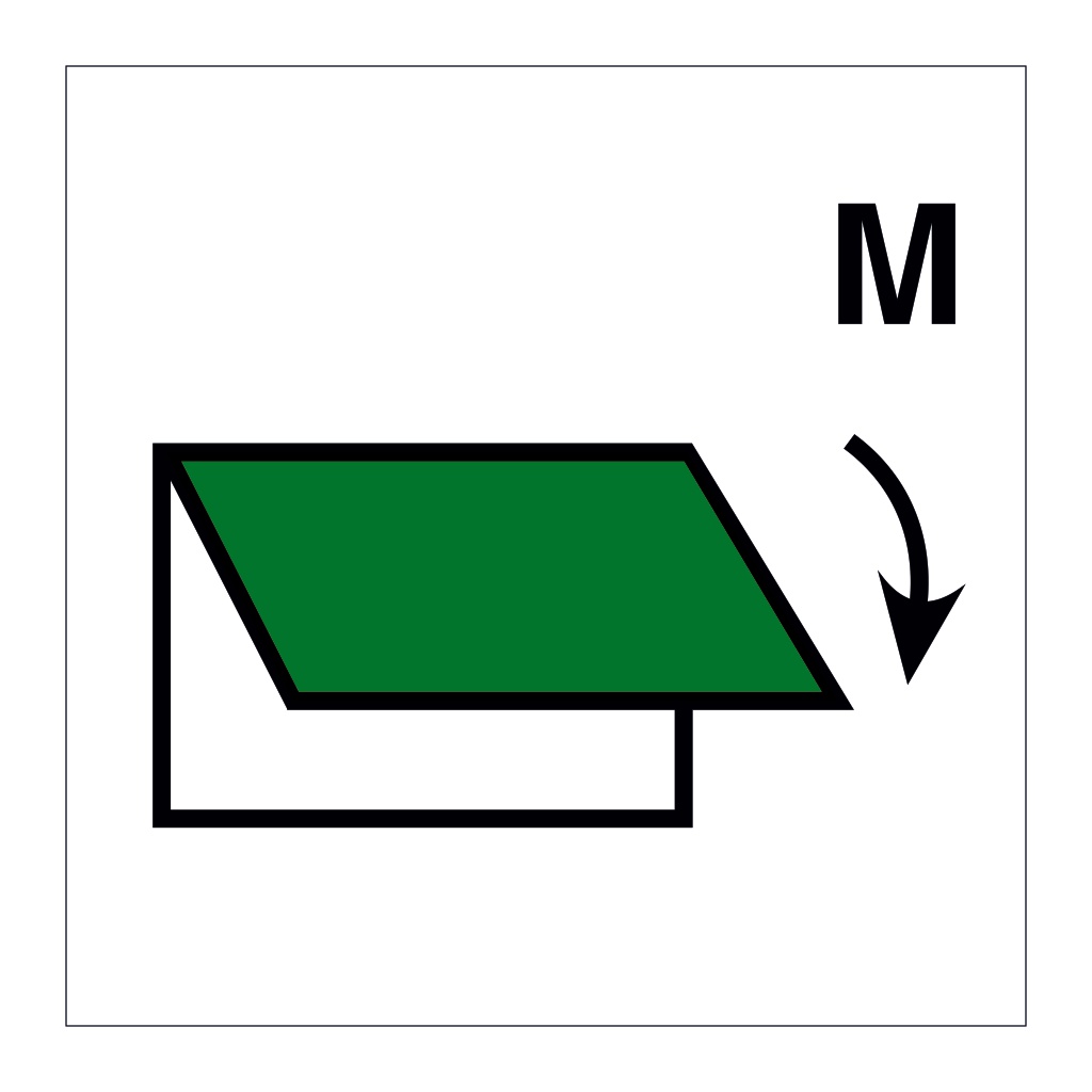 Closing device for ventilation inlet or outlet for machinery space (Marine Sign)