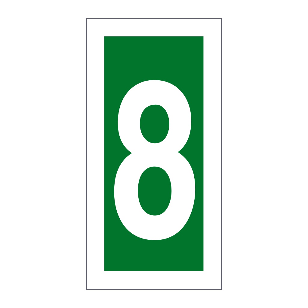 Number 8 (Marine Sign)
