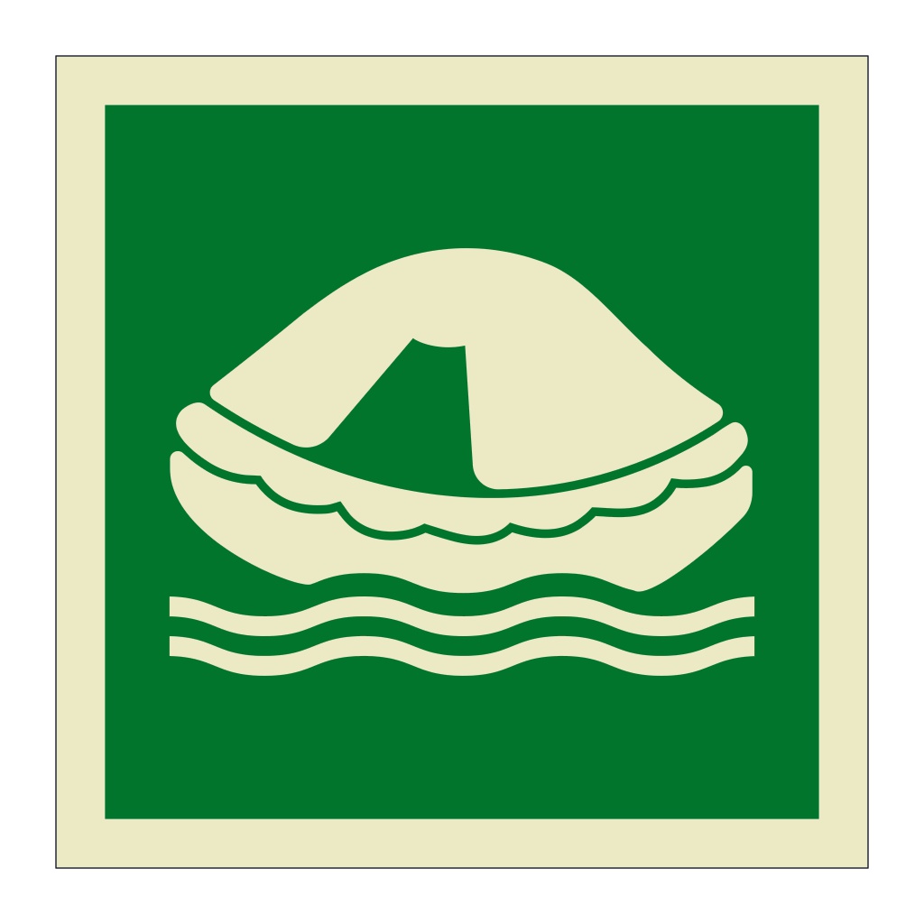 Liferaft symbol 2019 (Marine Sign)