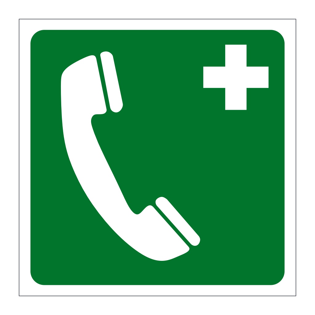 Emergency telephone symbol 2019 (Marine Sign)
