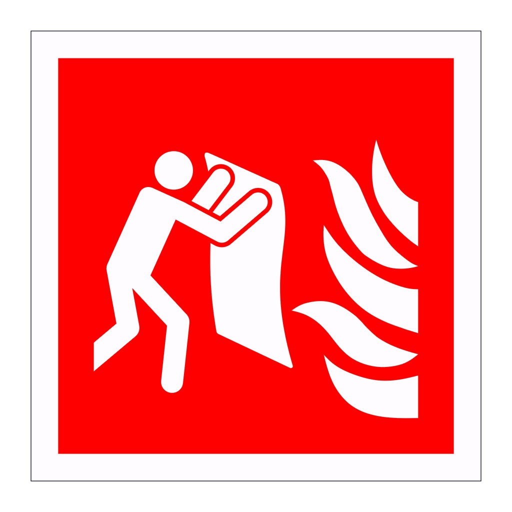 Fire blanket symbol (Marine Sign)