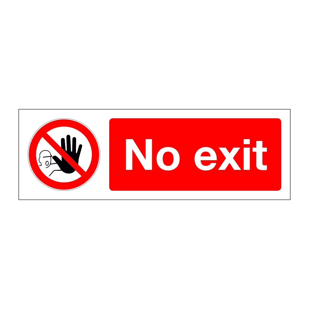 No exit (Marine Sign)