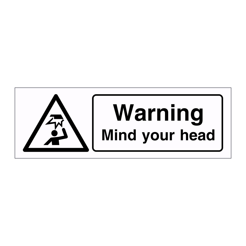 Warning Mind your head (Marine Sign)