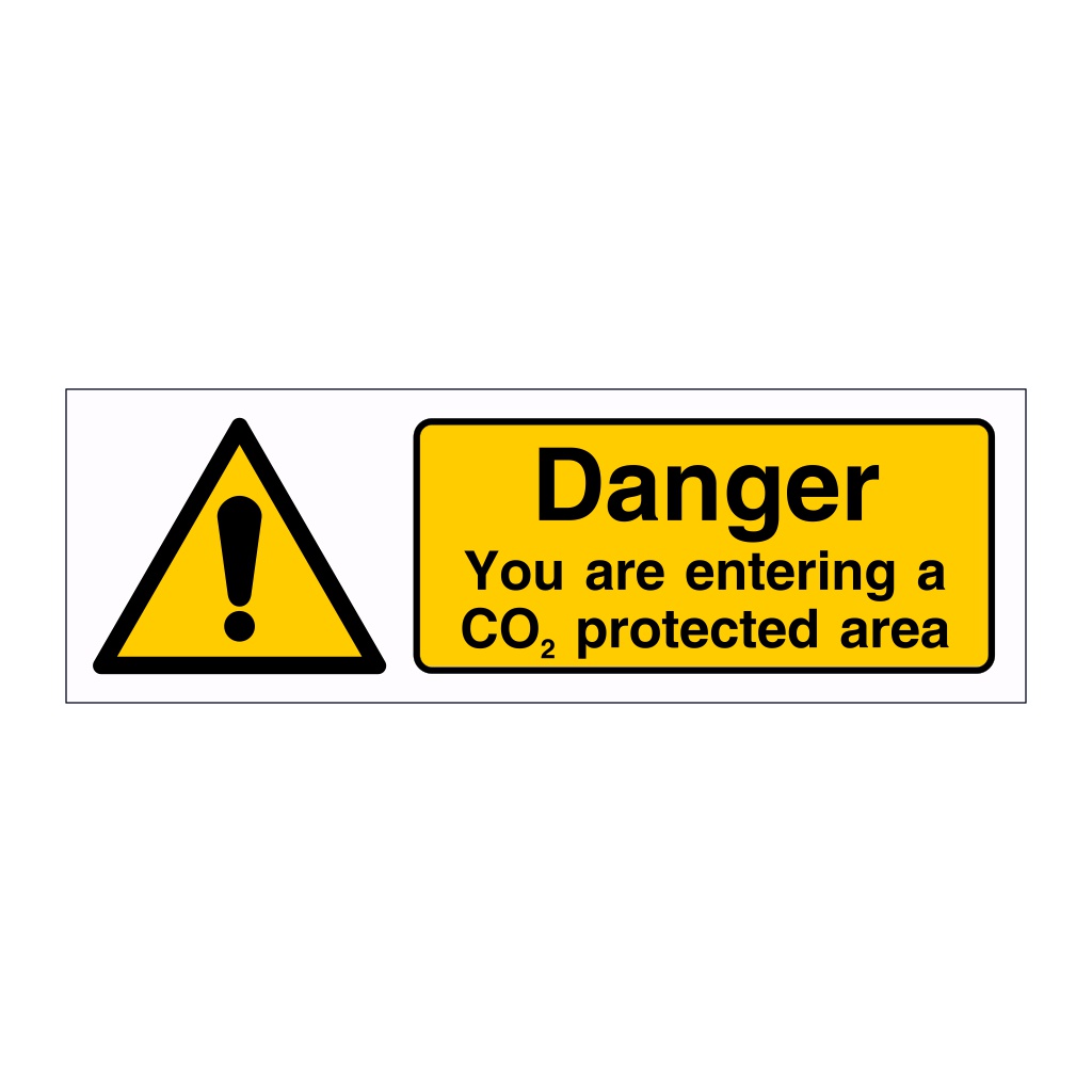 Danger You are entering a CO2 protected area (Marine Sign)