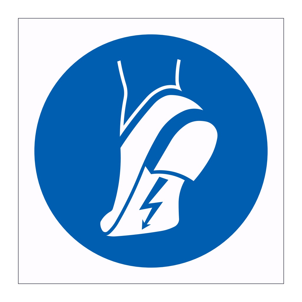 Anti-static footwear symbol (Marine Sign)