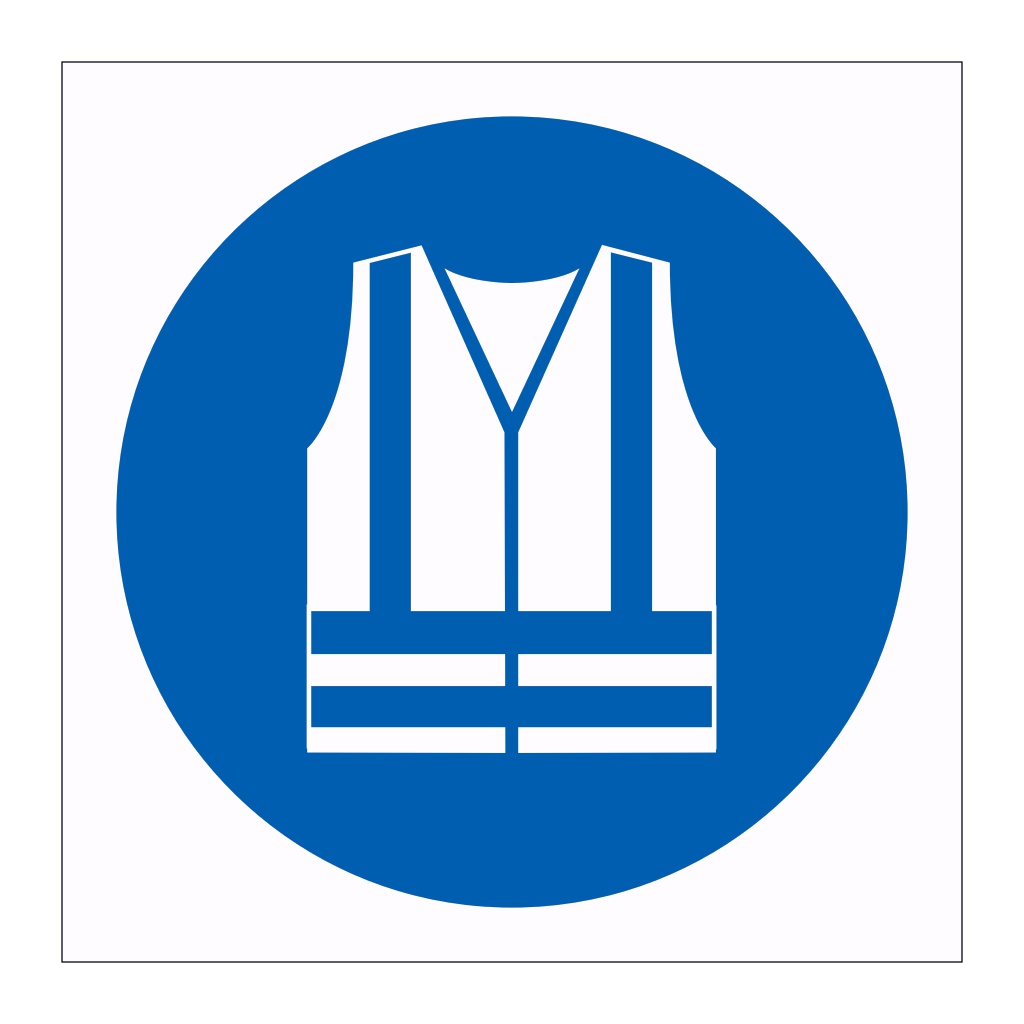 High visibility clothing symbol (Marine Sign)