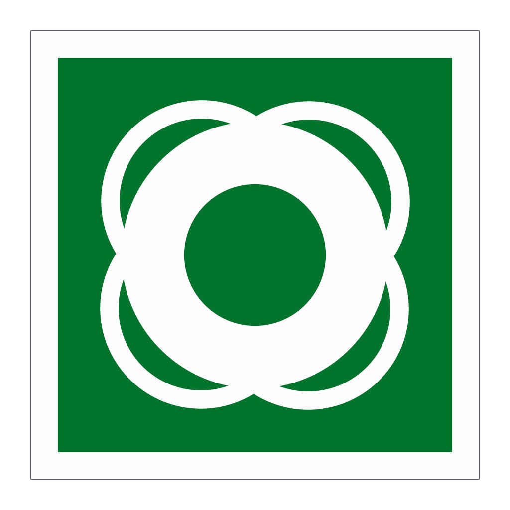 Lifebuoy symbol 2019 (Marine Sign)