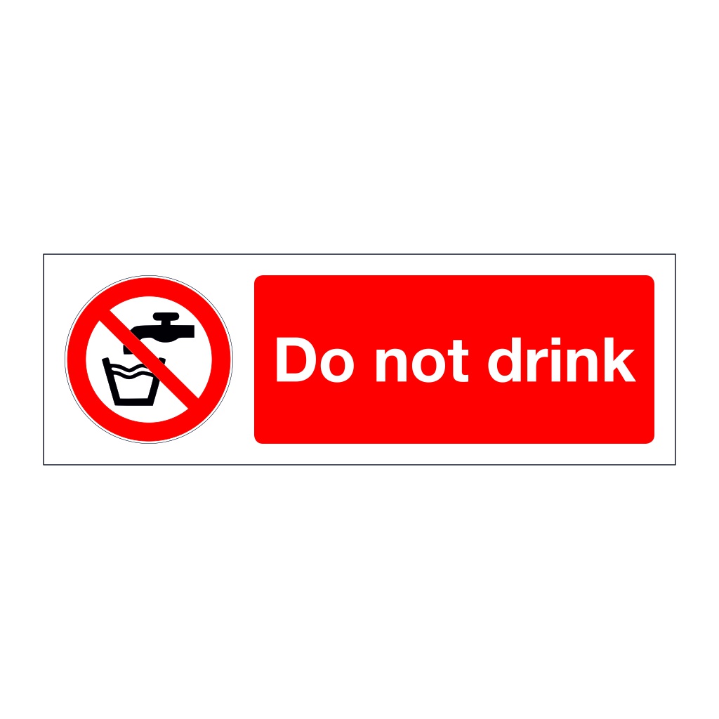 Do not drink  (Marine Sign)