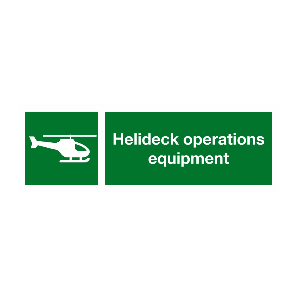 Helideck operations equipment (Marine Sign)