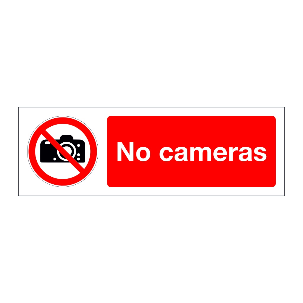 No cameras (Marine Sign)