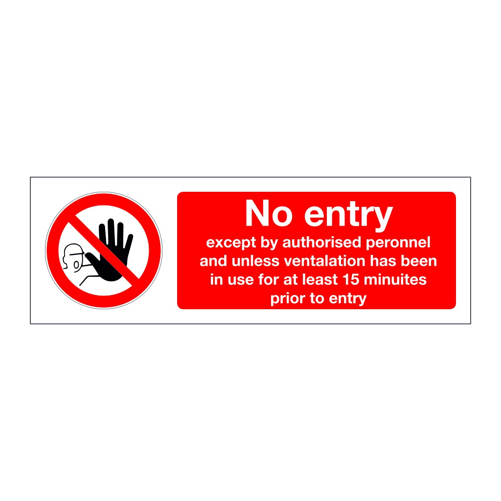 No entry except by authorised personnel (Marine Sign)