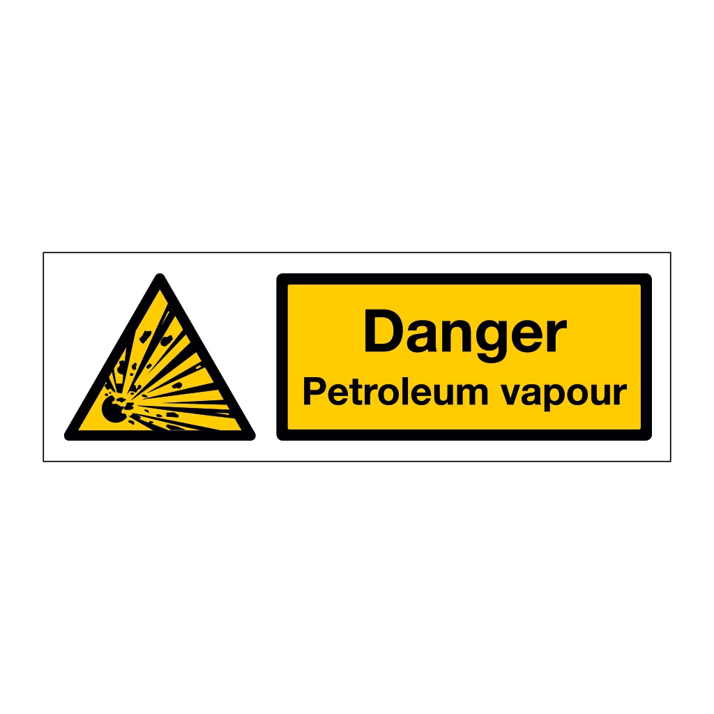 Danger Petroleum vapour (Marine Sign)