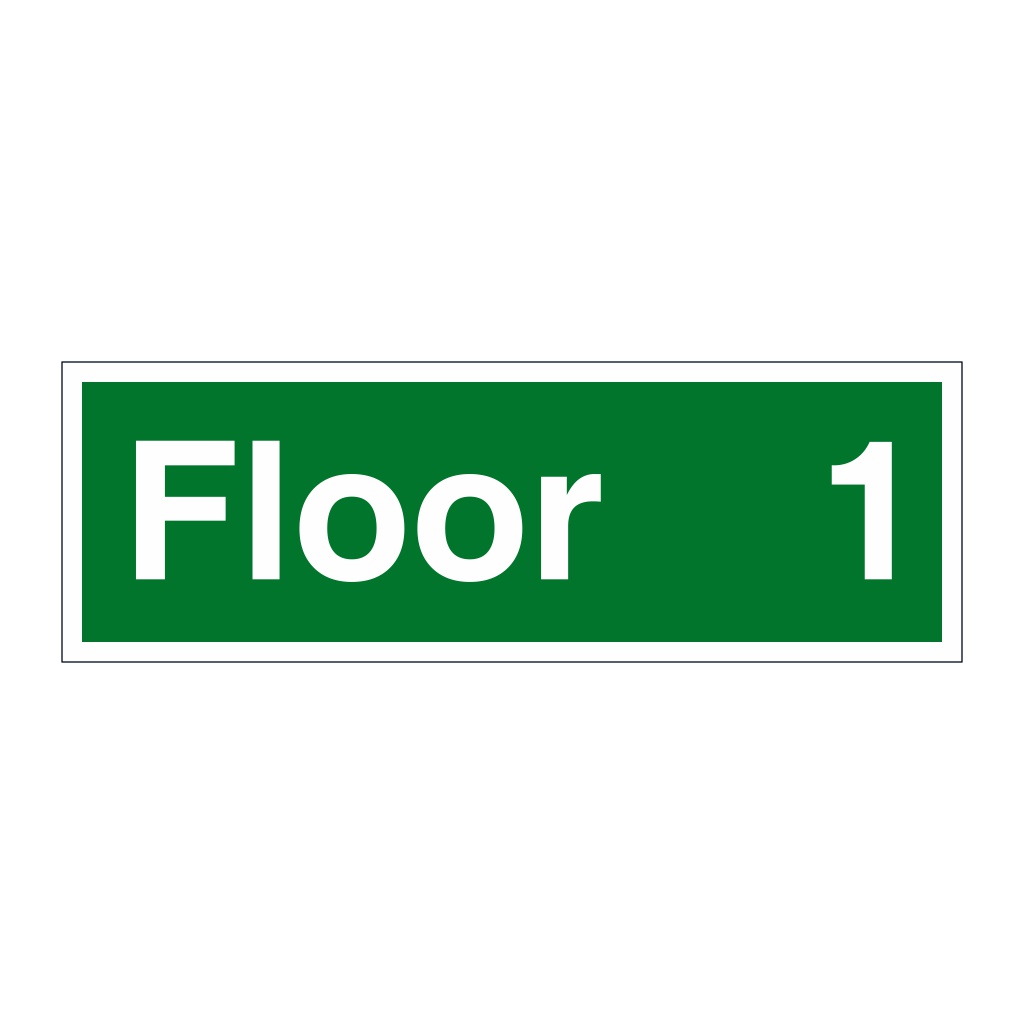 Floor 1 sign