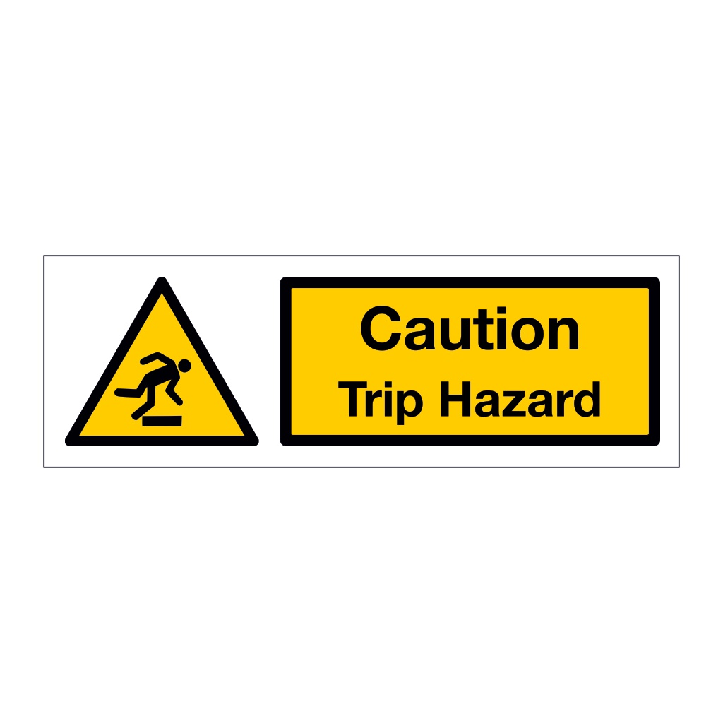 Caution Trip hazard (Marine Sign)