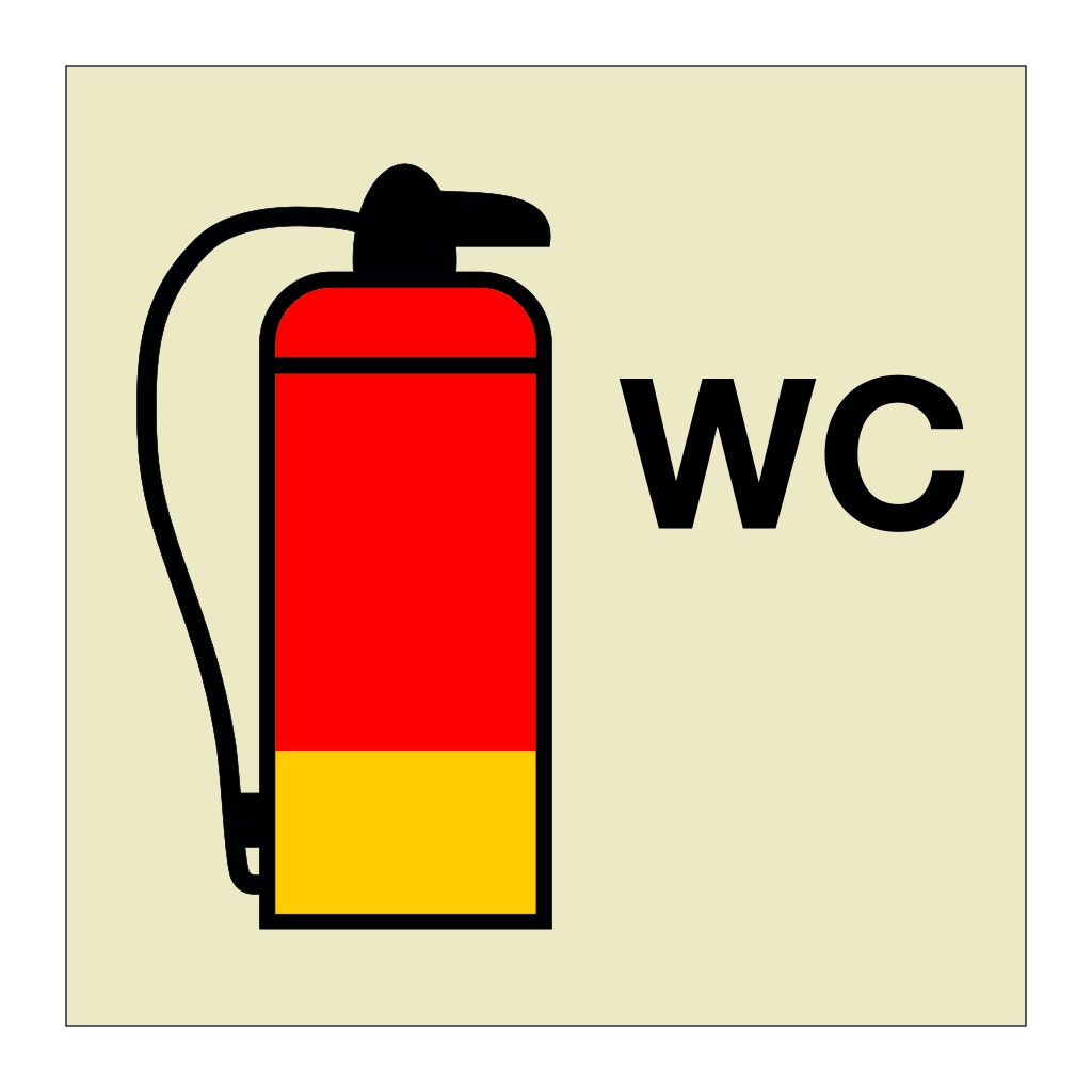 Wet chemical fire extinguisher (Marine Sign)