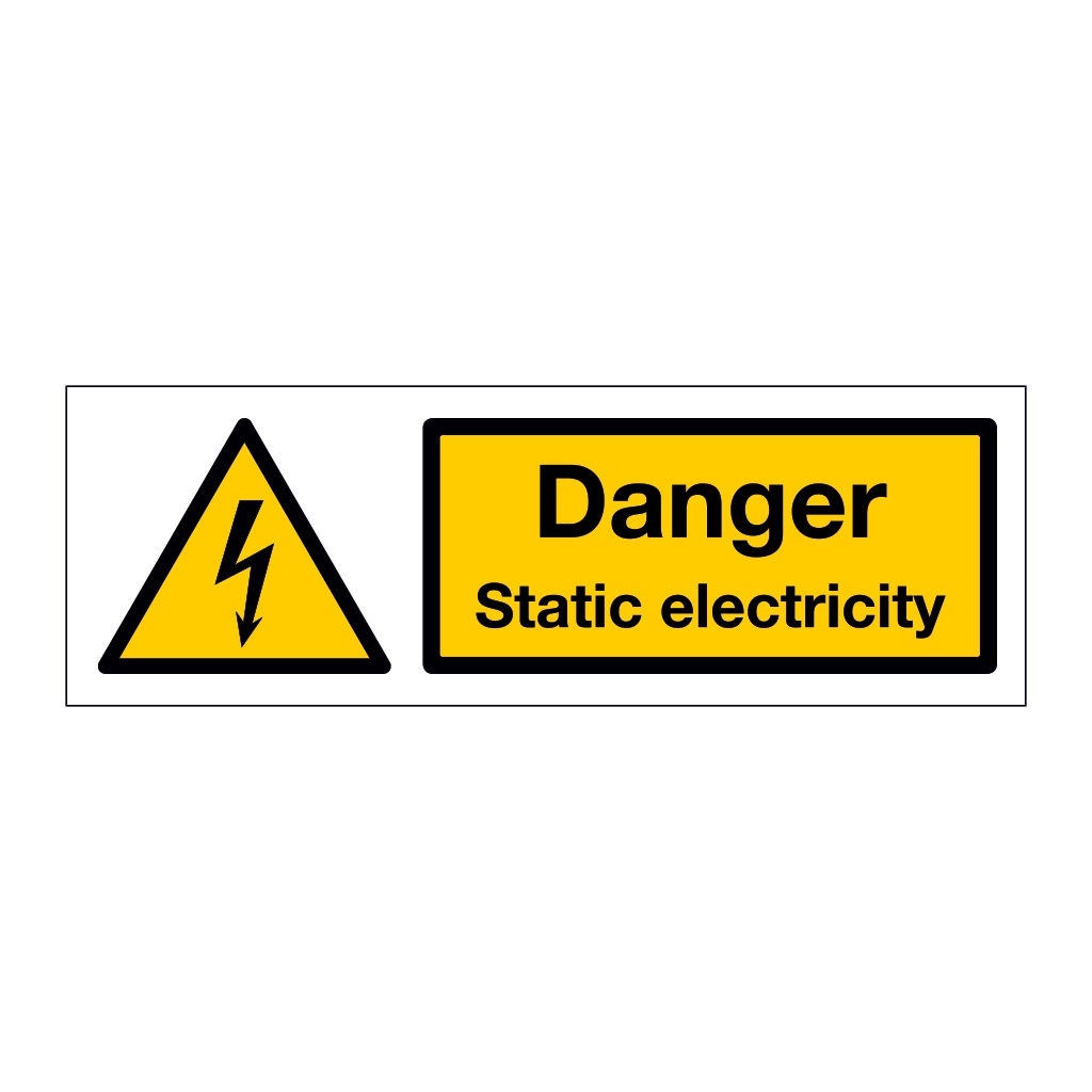 Danger Static electricity (Marine Sign)